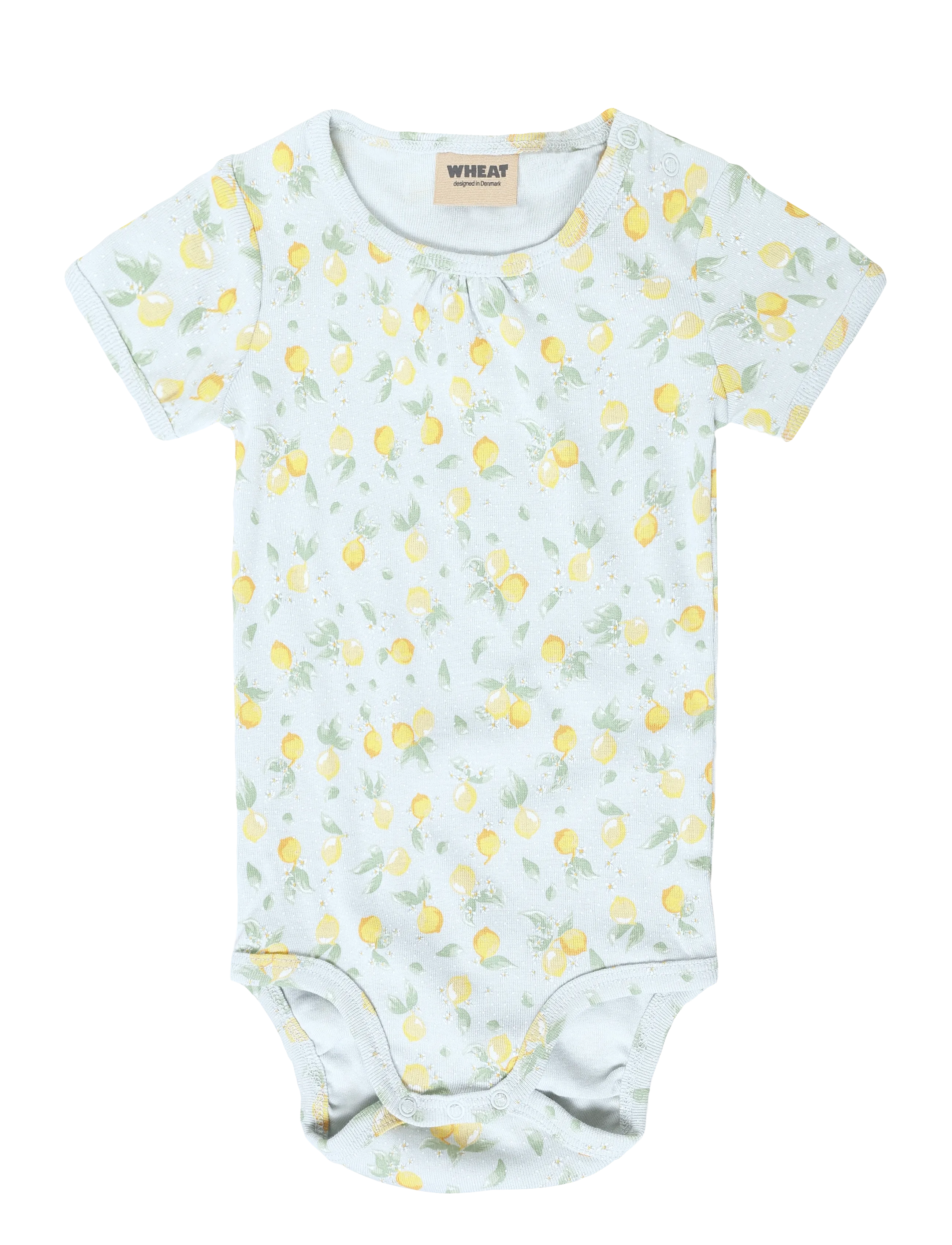 Wheat Body S/S Linette, 62, Blue, Kroppe > Kortærmede, Børn