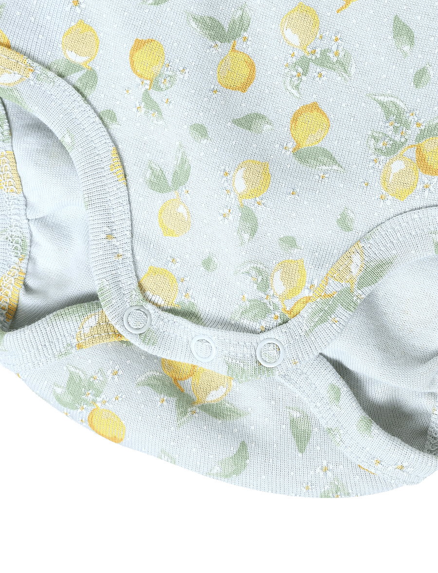 Wheat - Body S/S Linette - kortärmade bodies - summer blue citrus - 2