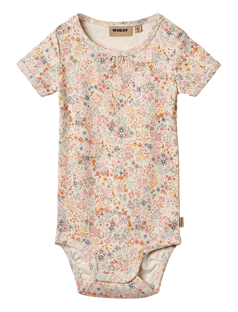 Wheat - Body S/S Linette - kurzärmelige bodys - bright flowers - 0