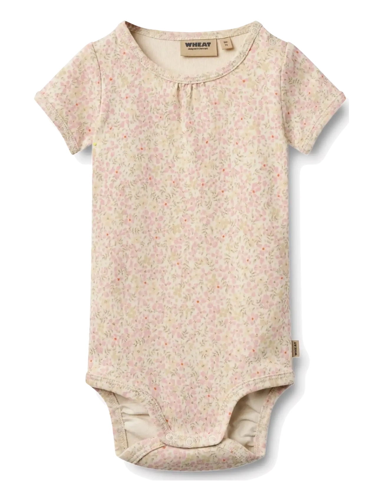 Wheat Body S/S Linette, 74, Cream, Kroppe > Kortærmede, Børn