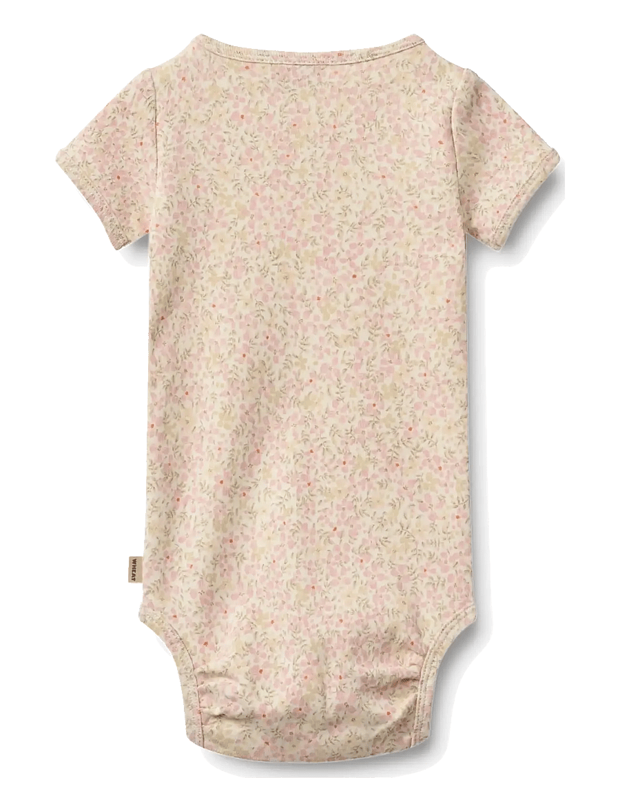 Wheat - Body S/S Linette - lühikeste varrukatega bodid - coral flowers - 2