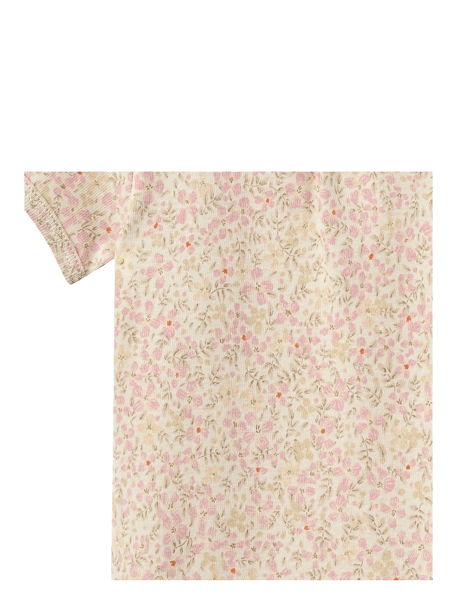 Wheat - Body S/S Linette - lühikeste varrukatega bodid - coral flowers - 3