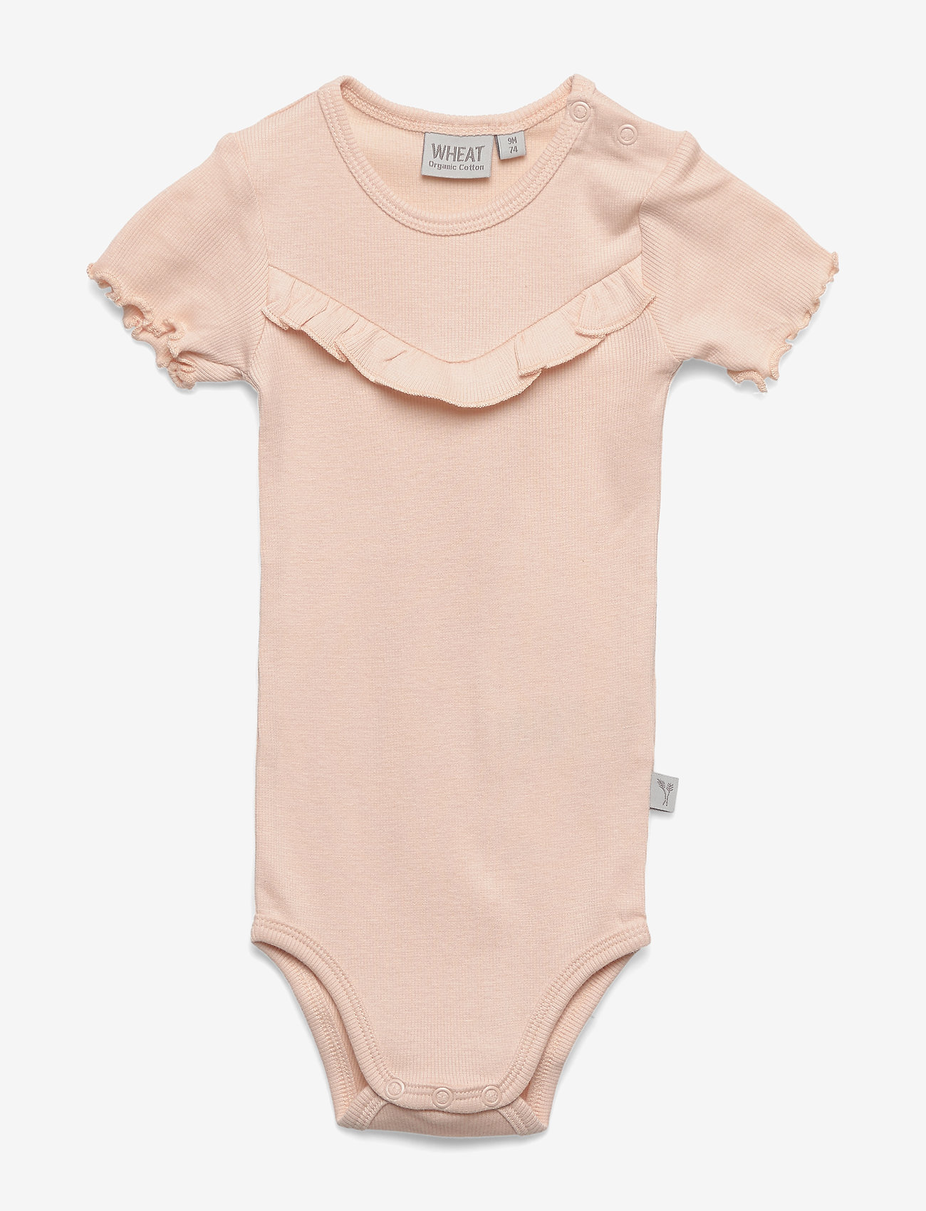 Rib Body Ruffle SS - POWDER