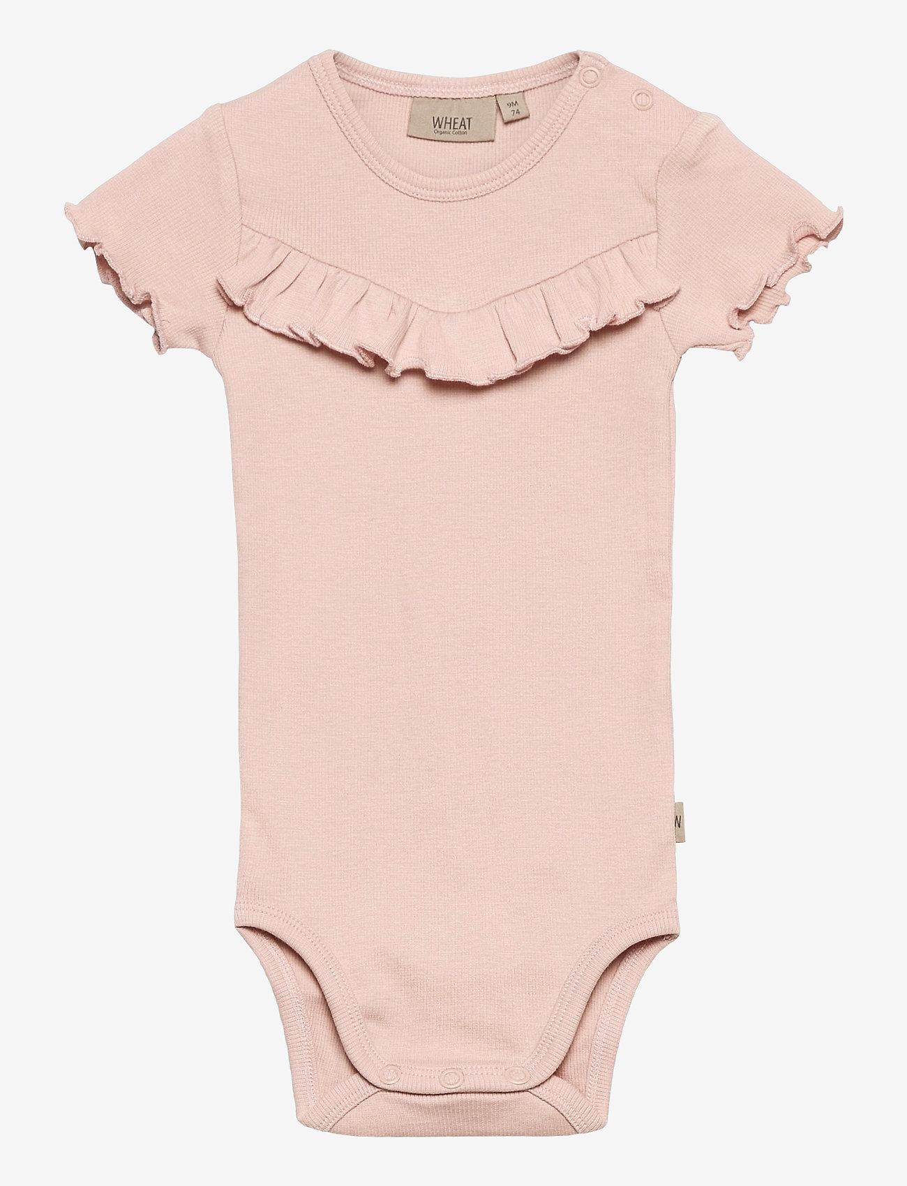 Wheat - Rib Body Ruffle SS - powder - 0
