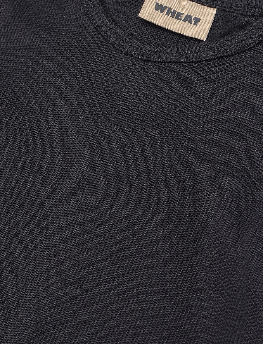 Wheat - Rib Body S/S Timo - kortærmede bodyer - navy - 2