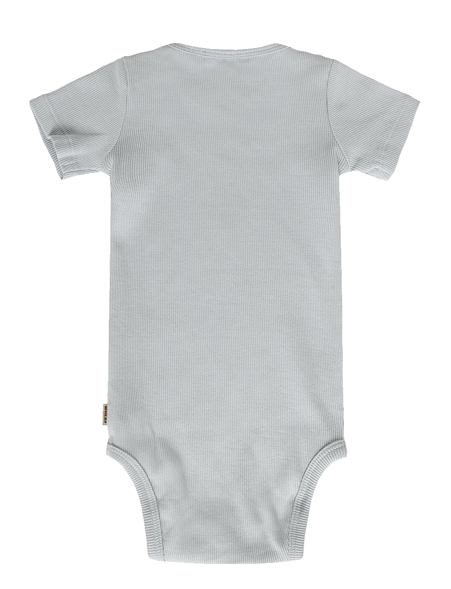 Wheat - Rib Body S/S Timo - kortærmede bodyer - summer sky - 1