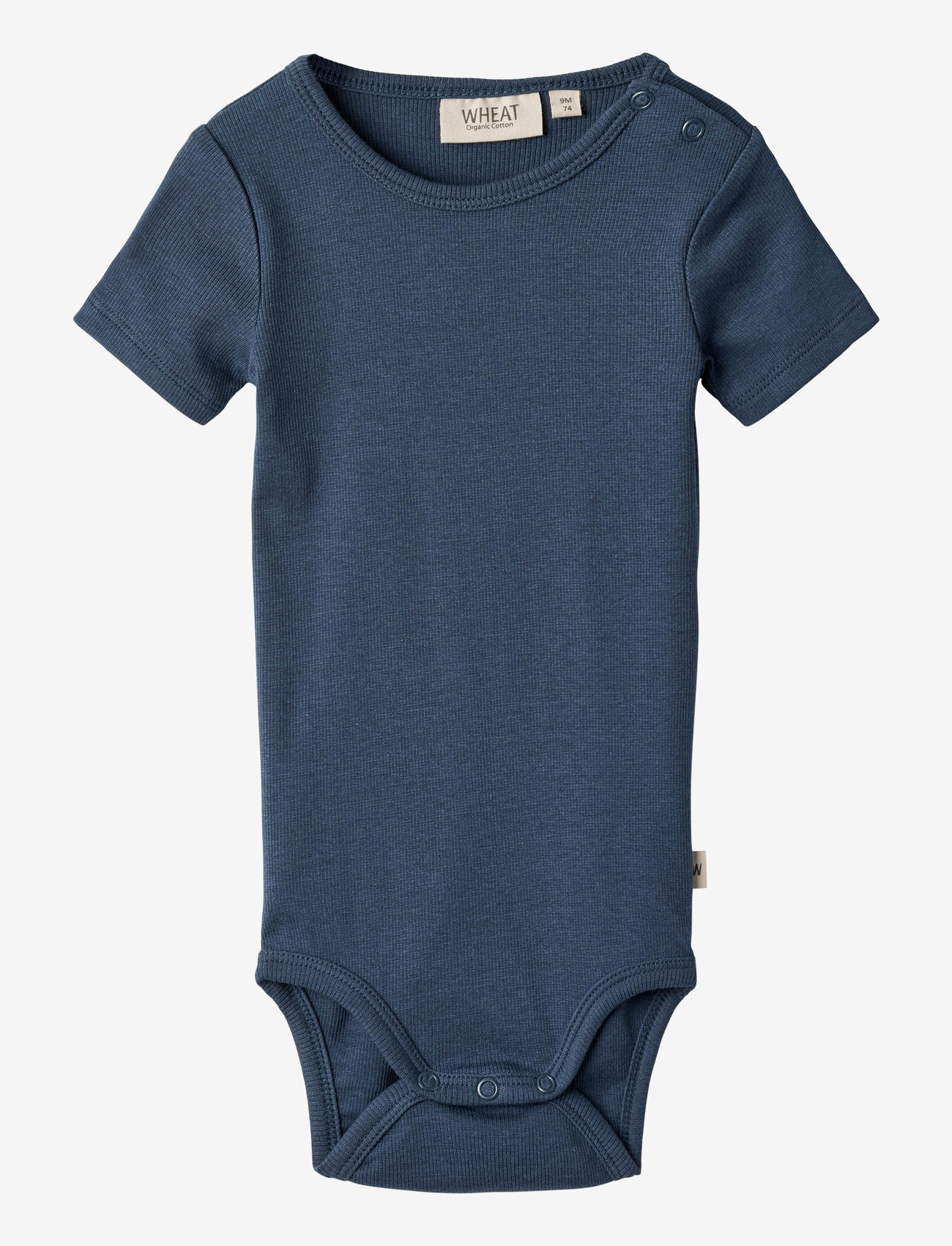 Wheat - Rib Body S/S Timo - blue waves - 0