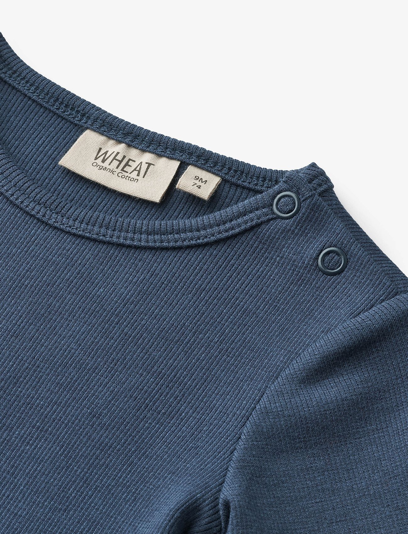 Wheat - Rib Body S/S Timo - blue waves - 2