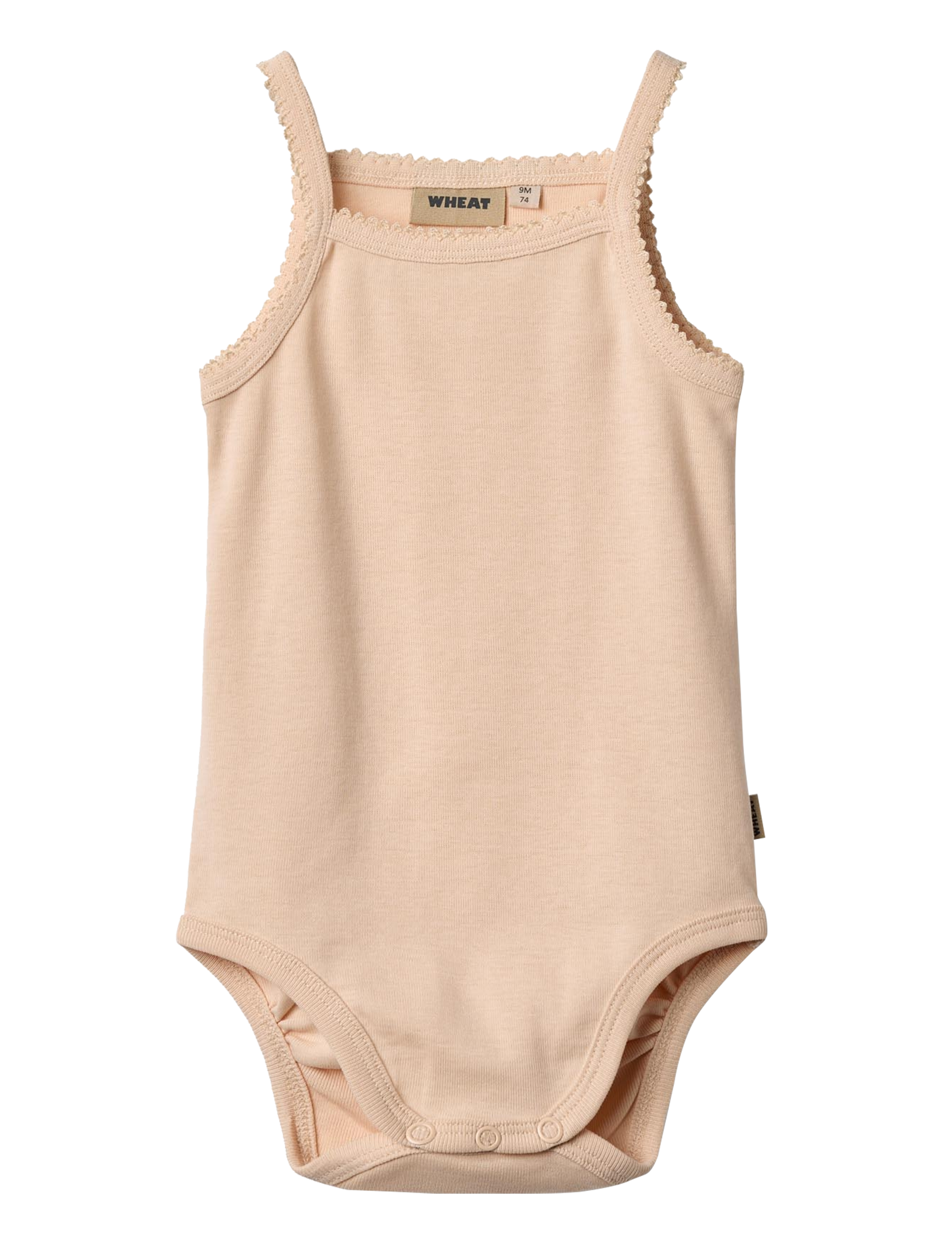 Wheat Body Sleeveless Ellen, 68, Bodys, Beige - Kinder