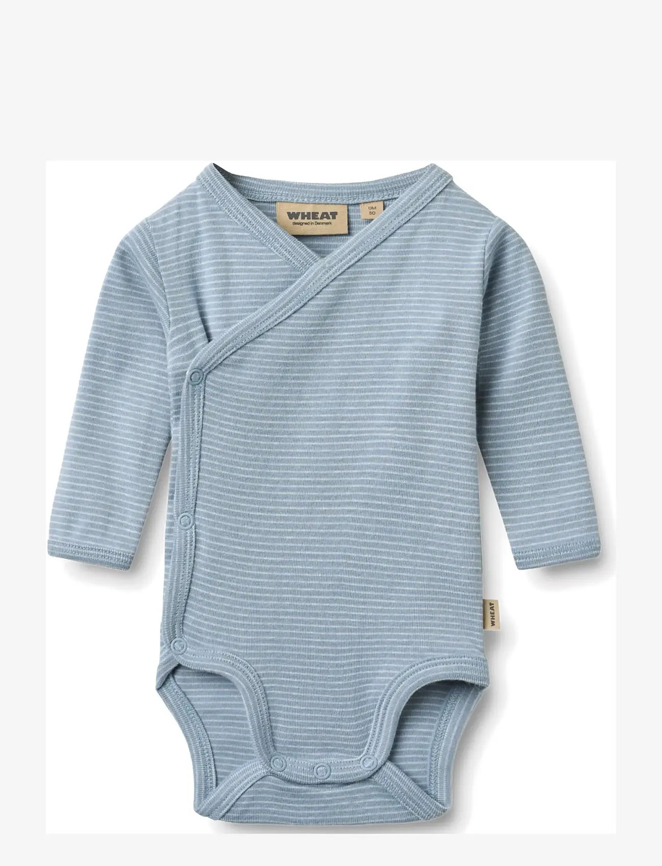 Wheat - Body Wraparound L/S Pil - wrap bodies - faded blue stripe - 1