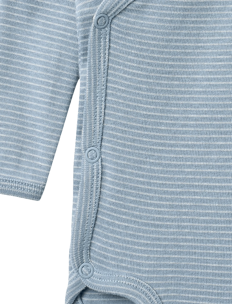 Wheat - Body Wraparound L/S Pil - pikkade varrukatega bodid - faded blue stripe - 3