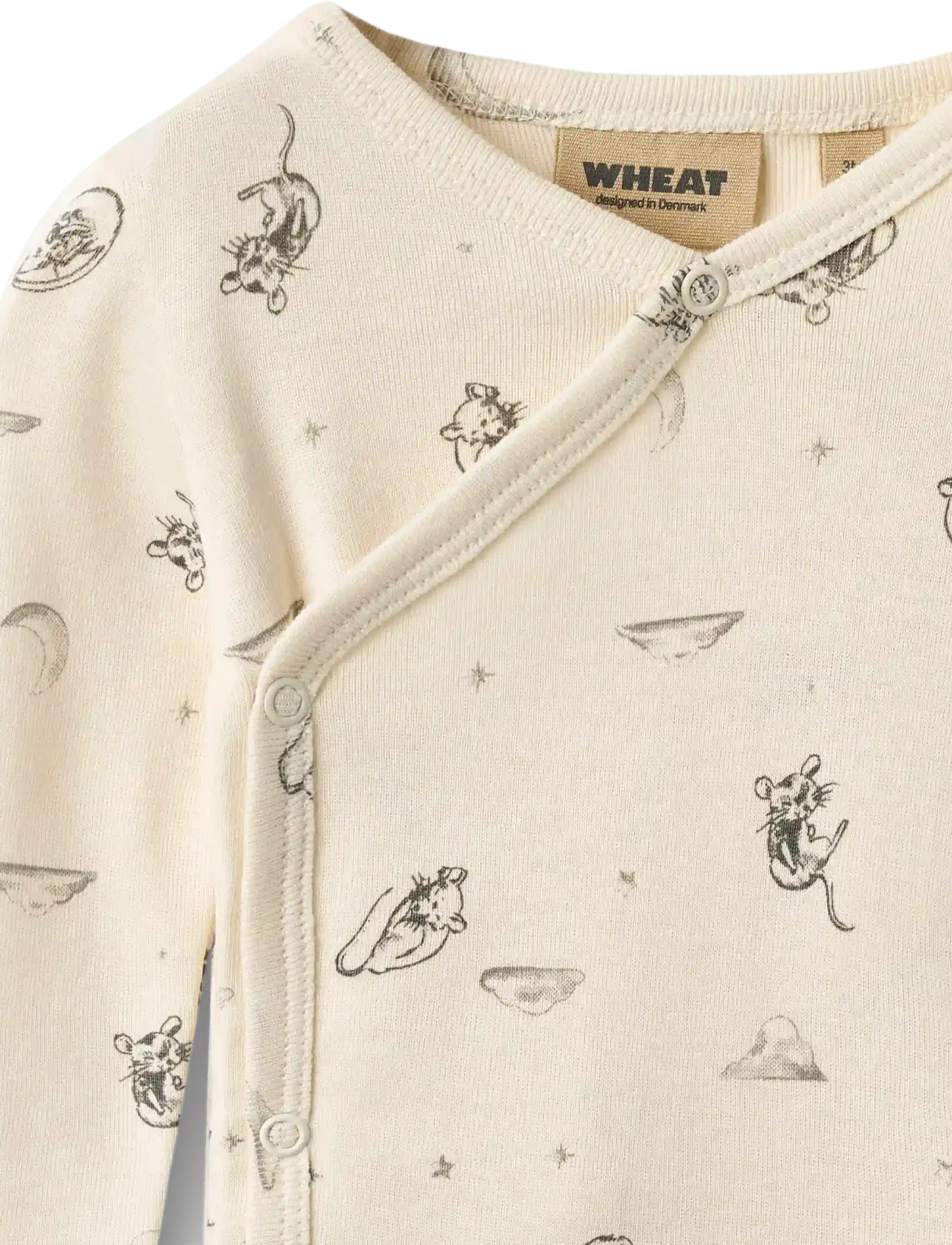 Wheat - Body Wrap L/S Pil - pikkade varrukatega bodid - dreaming mouse - 2