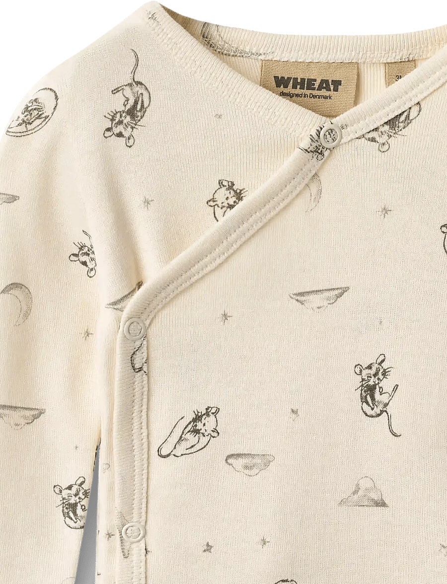 Wheat - Body Wrap L/S Pil - pikkade varrukatega bodid - dreaming mouse - 2