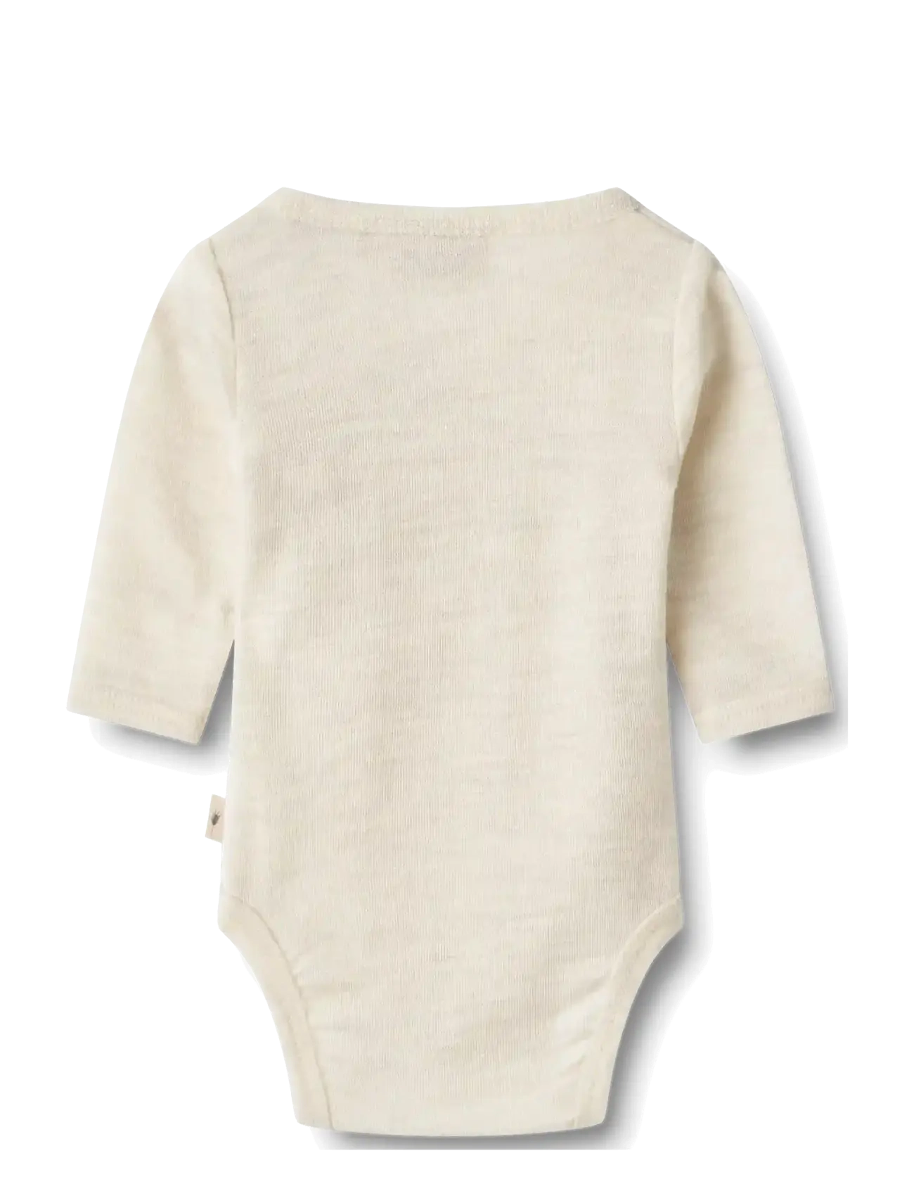 Wheat - Wool body L/S Willow - long-sleeved bodies - eggshell melange - 1