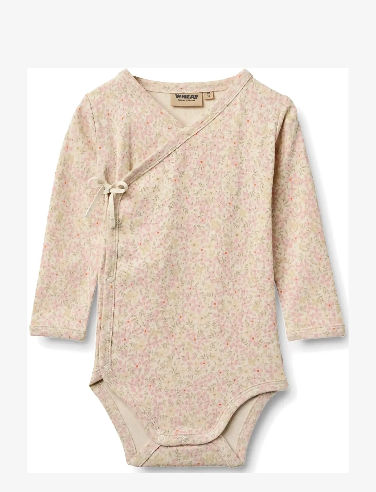 Wheat - Body Wraparound Chia - slå-om-bodyer - coral flowers - 0