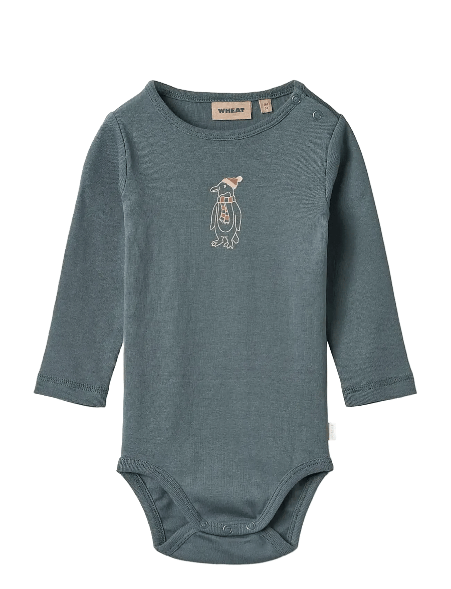 Wheat - Body L/S Leo - pitkähihaiset bodyt - stormy weather - 0