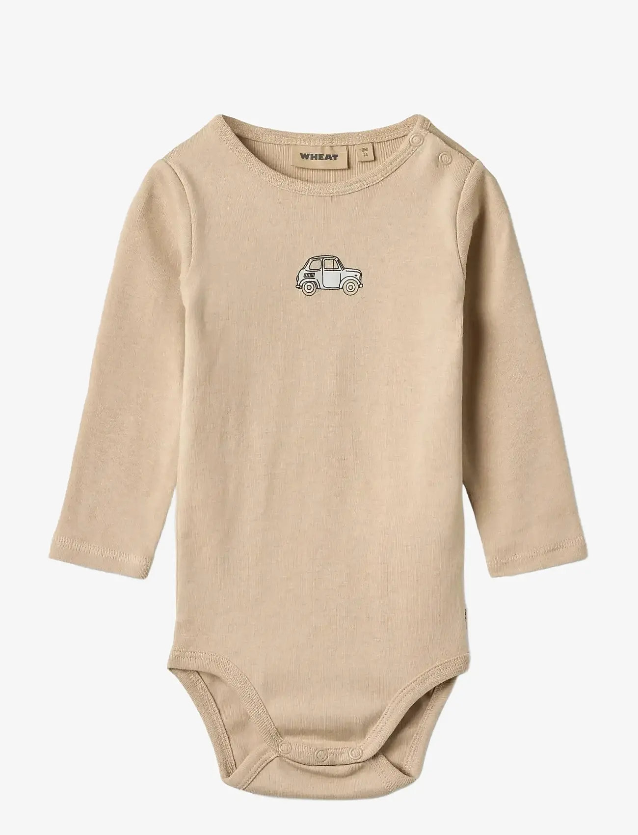 Wheat - Body L/S Leo - långärmade bodies - warm sand - 0
