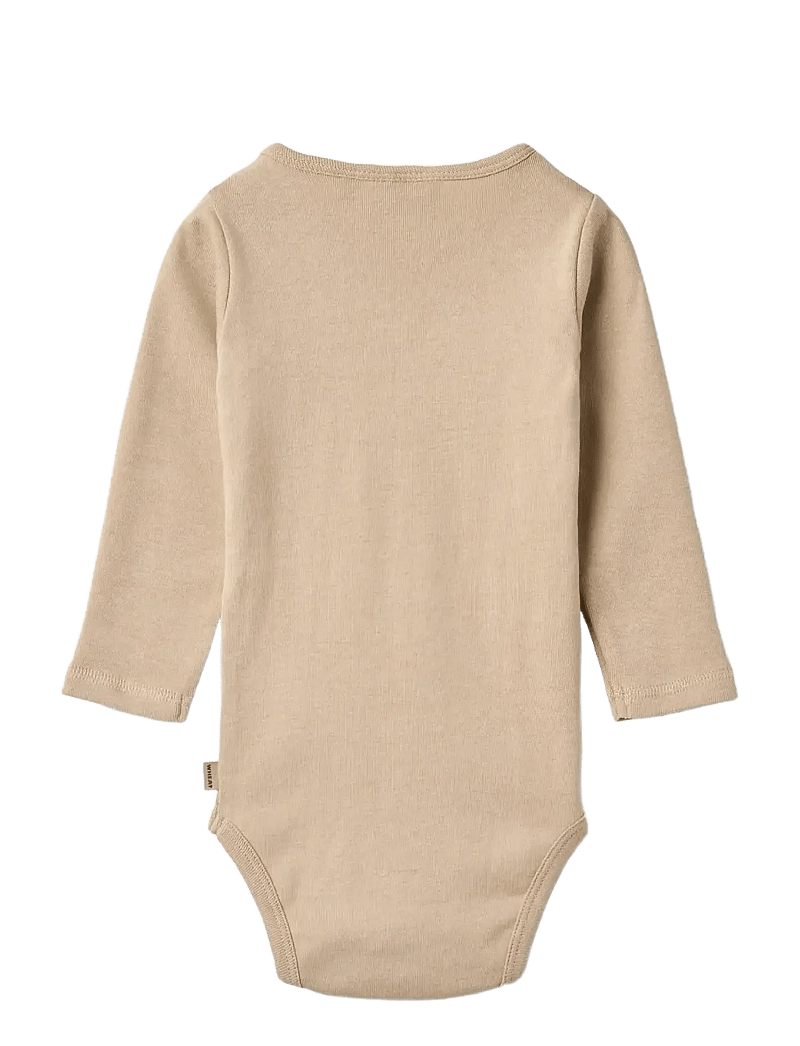 Wheat - Body L/S Leo - långärmade bodies - warm sand - 1