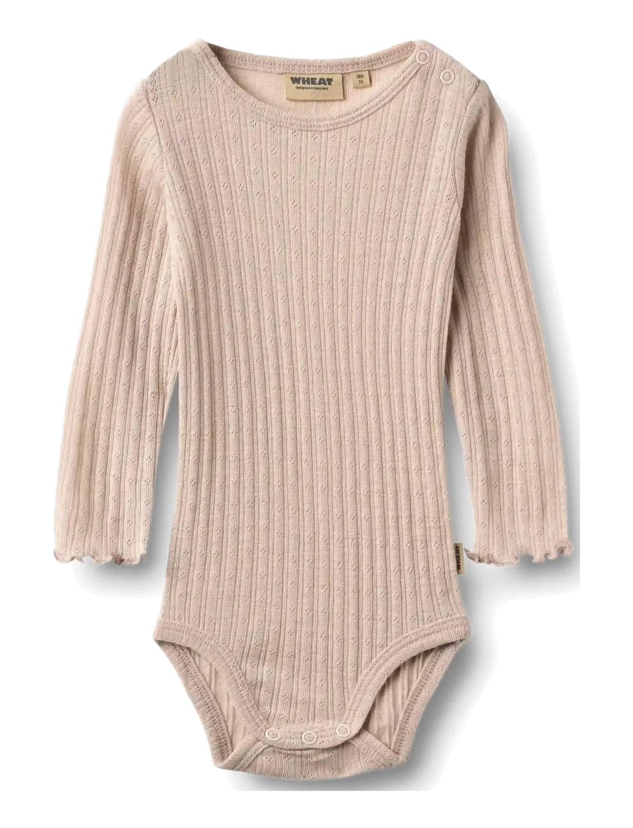 Wheat Wool Silk Body L/S Liea - Shoppa efter storlek - PALE LILAC / purple