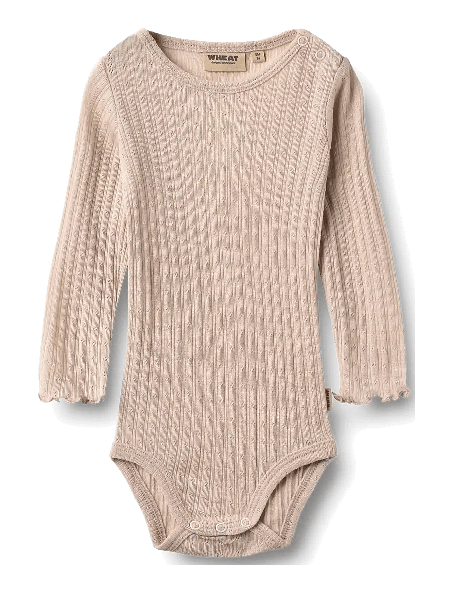 Wheat - Wool Silk Body L/S Liea - underställ baby - pale lilac - 0
