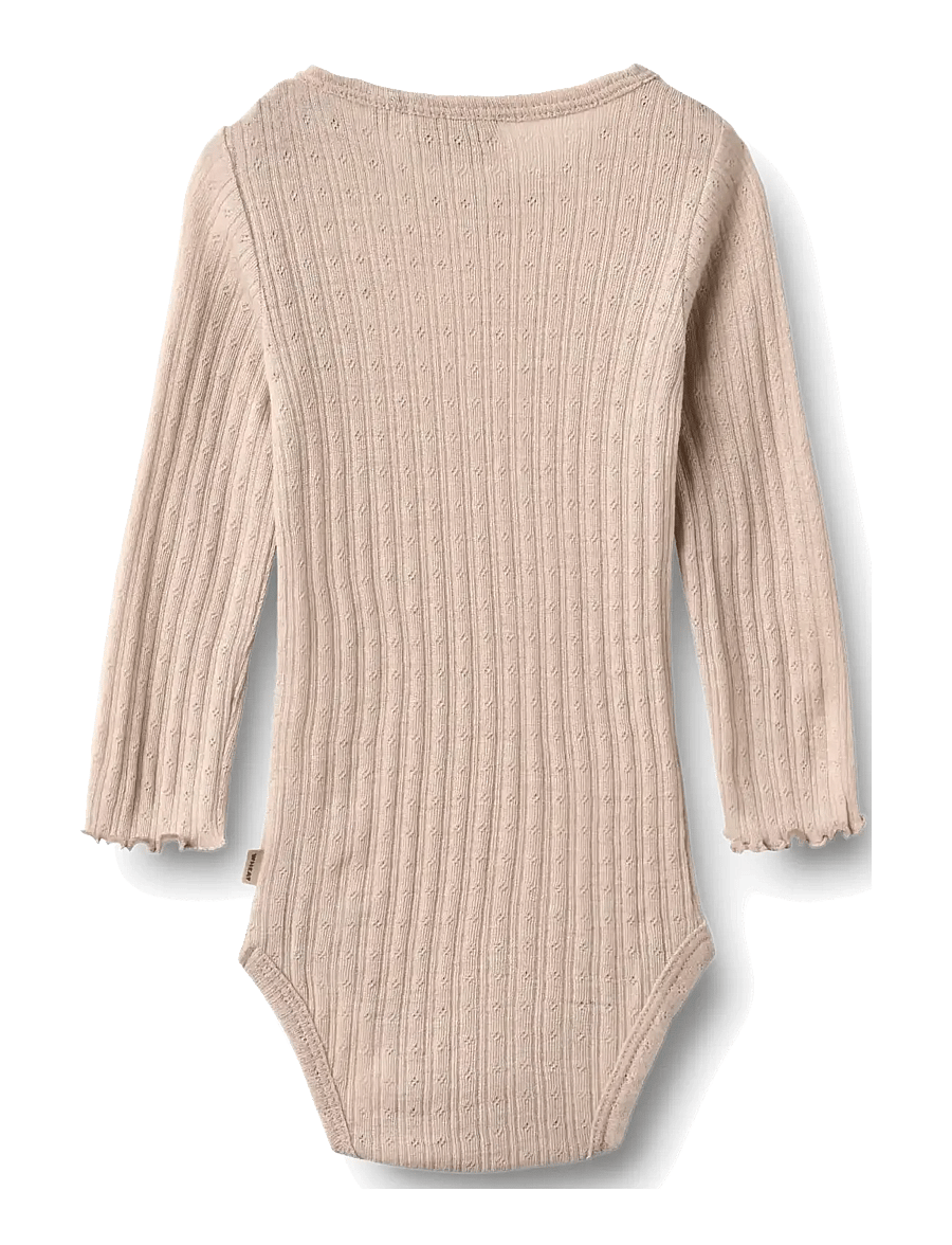 Wheat - Wool Silk Body L/S Liea - underställ baby - pale lilac - 1