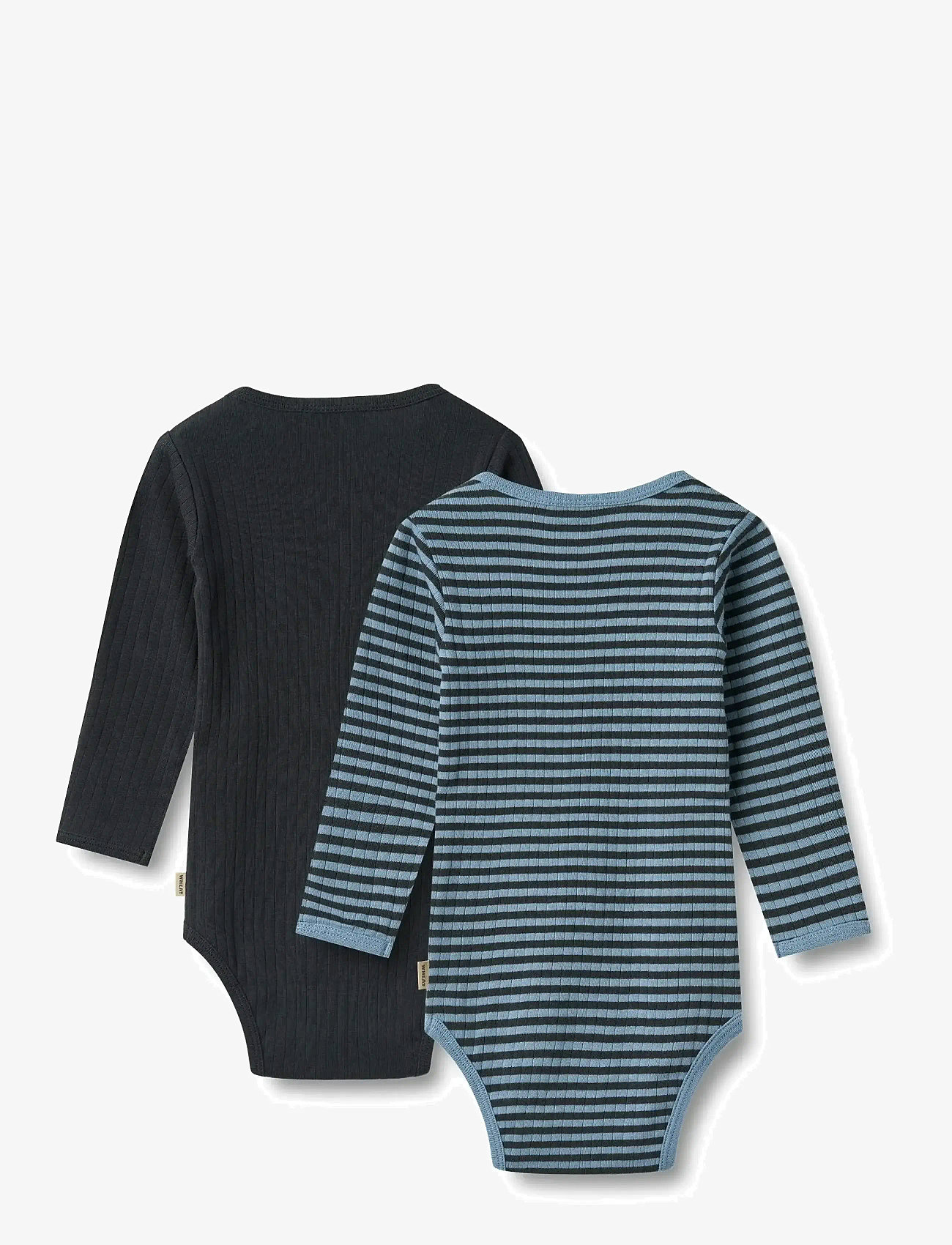 Wheat - 2 Body L/S Berti - geschenke für kinder - bright blue stripe - 1
