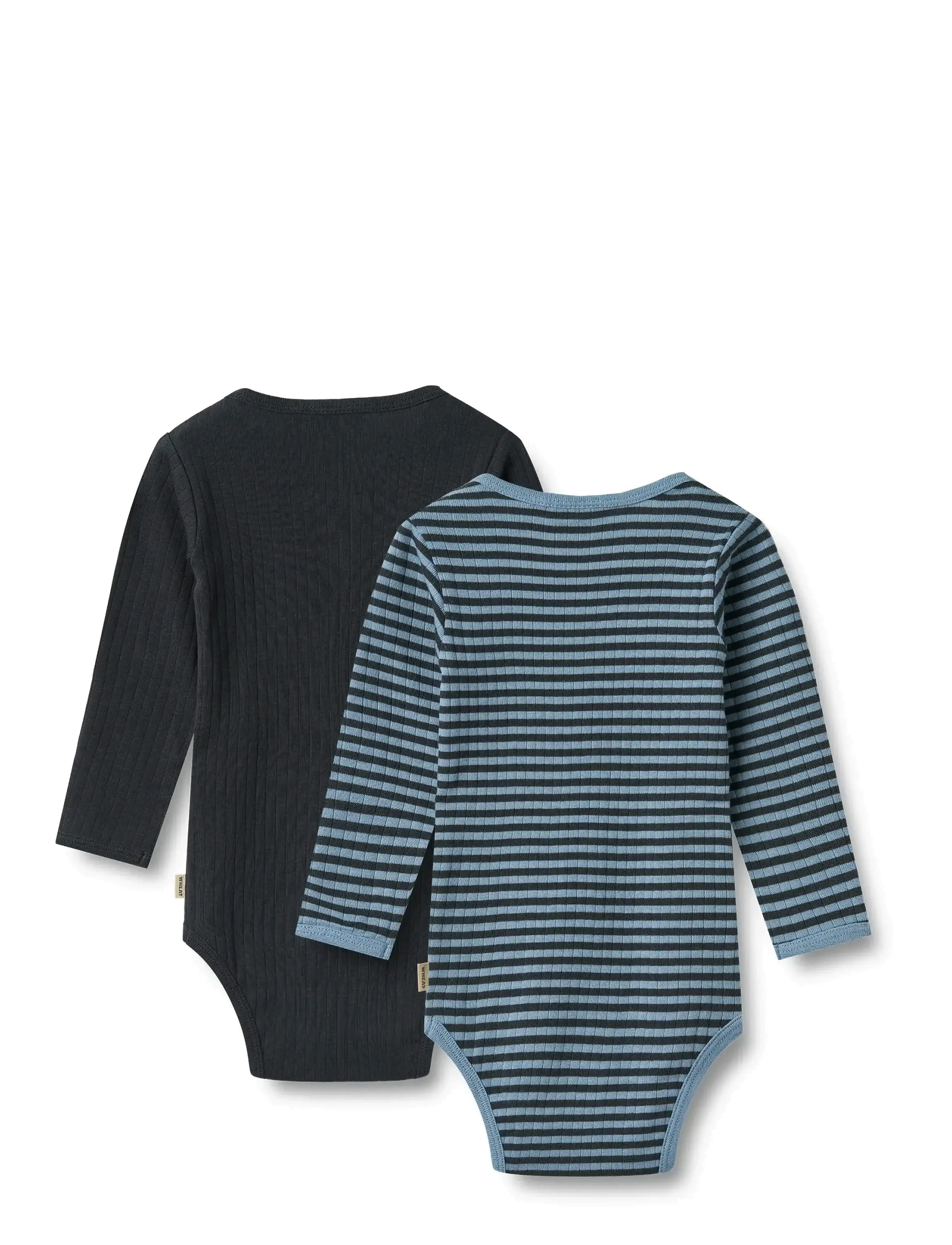 Wheat - 2 Body L/S Berti - bright blue stripe - 1