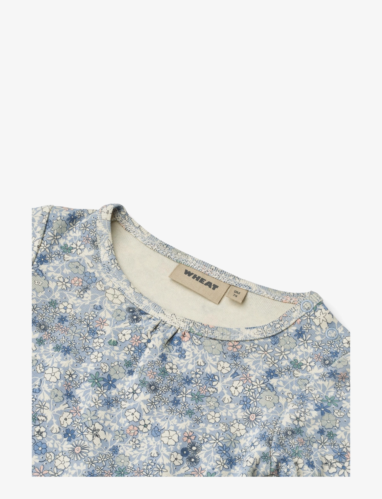 Wheat - Body L/S Elmine - blue summer flowers - 2
