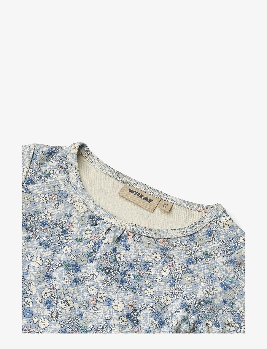 Wheat - Body L/S Elmine - blue summer flowers - 2