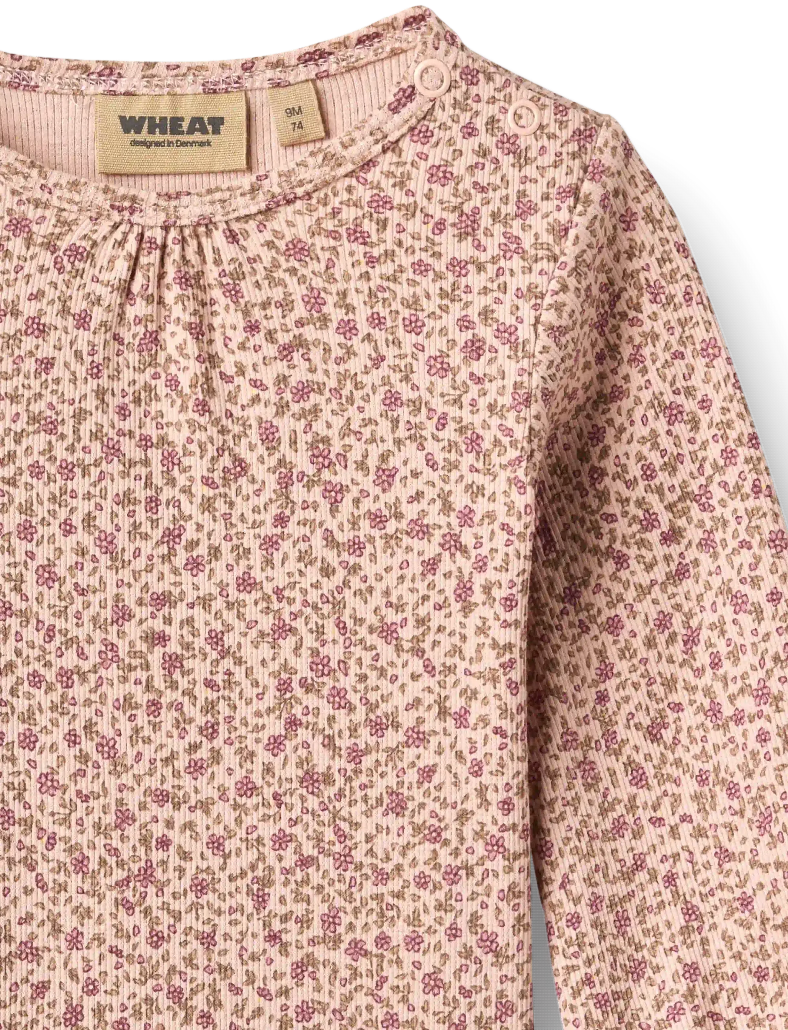 Wheat - Body L/S Elmine - langärmelige bodys - dime rose small flowers - 2