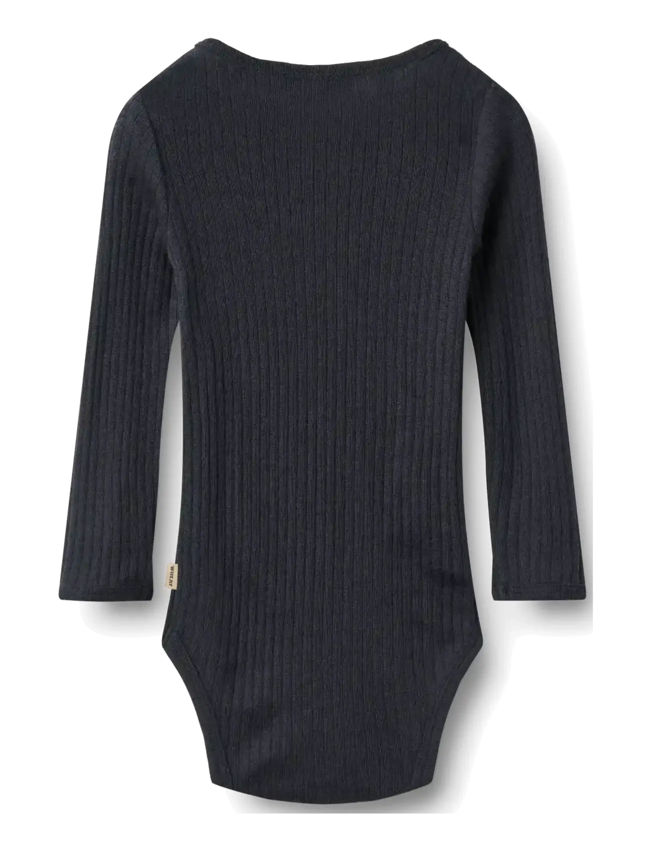 Wheat - Wool silk body L/S Lucca - base layer baby - navy - 1