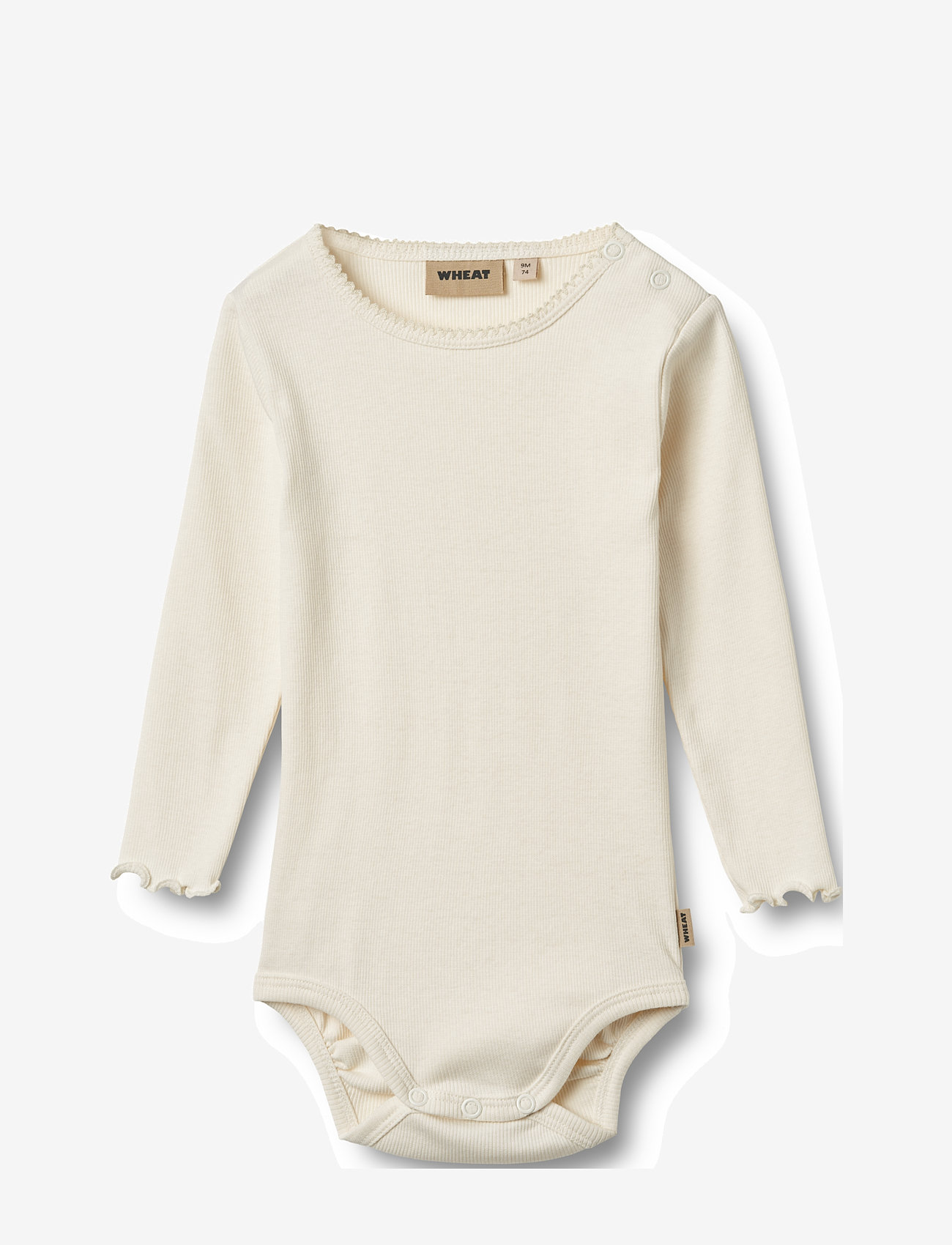 Wheat - Body L/S Regitze - langærmede bodyer - ivory - 0