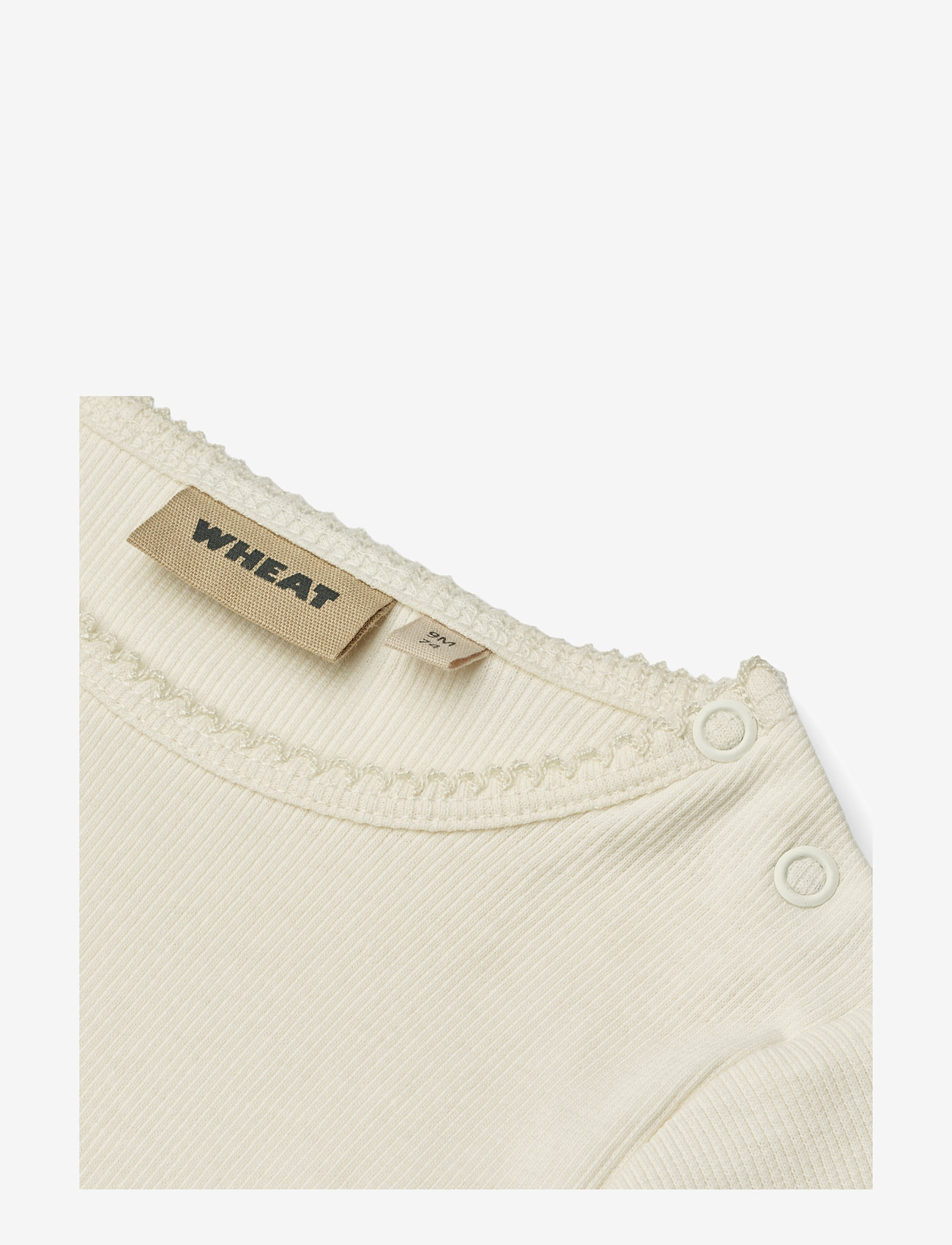 Wheat - Body L/S Regitze - langærmede bodyer - ivory - 2