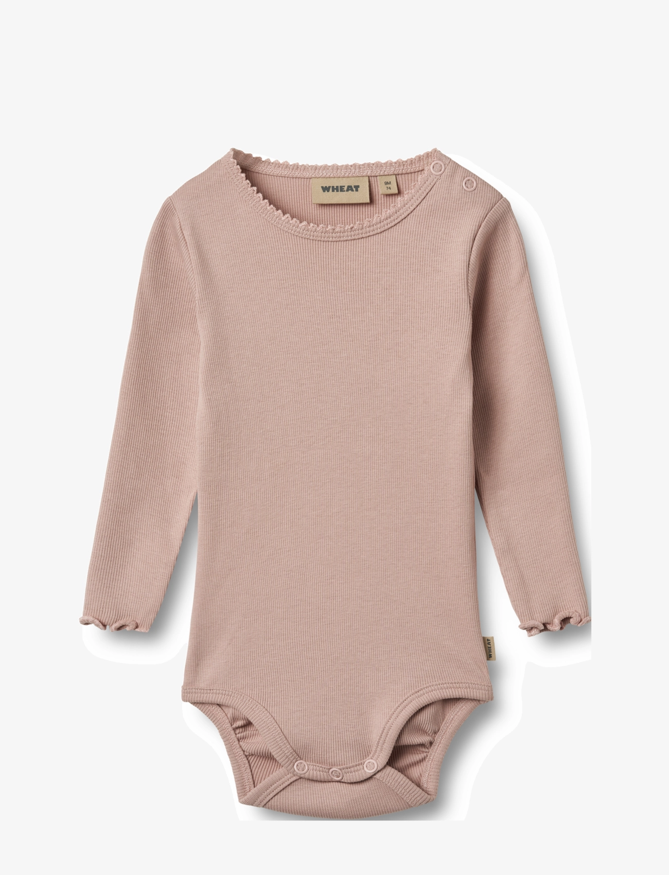 Wheat Body L/S Regitze - Bodies - ROSE POWDER / pink/rose