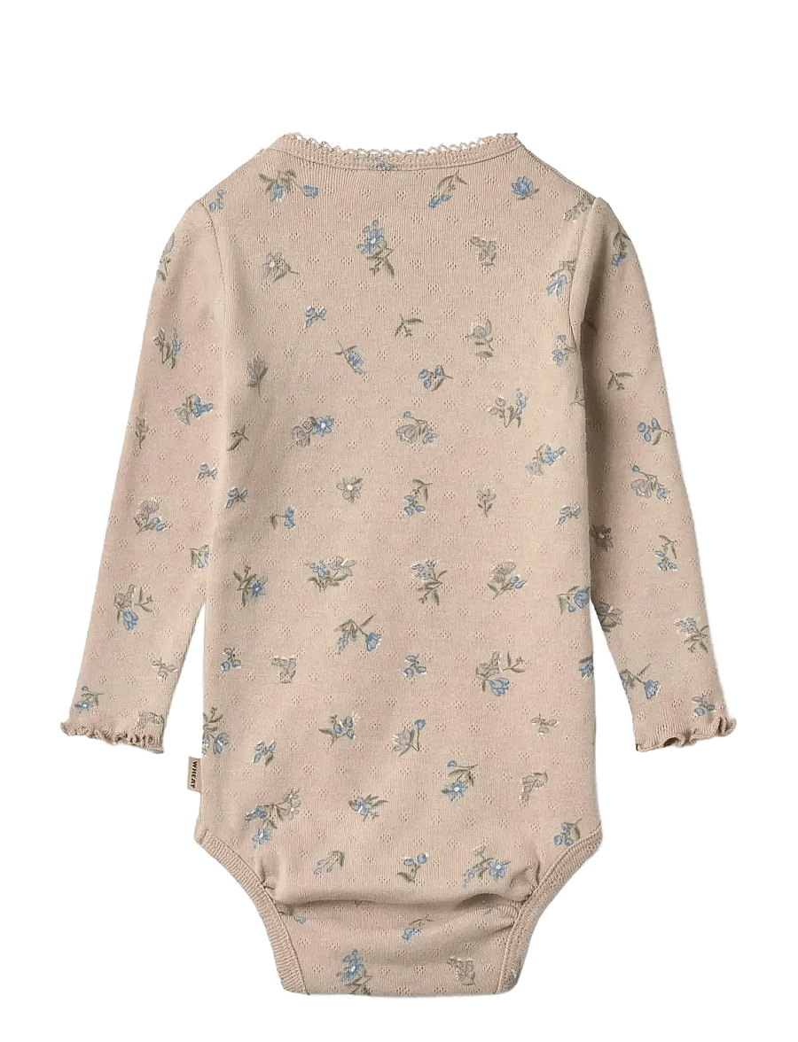 Wheat - Body L/S Regitze - langärmelige bodys - warm sand flowers - 1