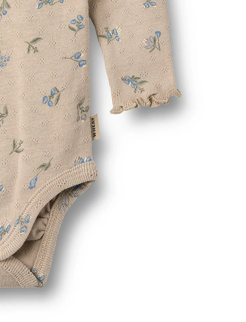 Wheat - Body L/S Regitze - pikkade varrukatega bodid - warm sand flowers - 2