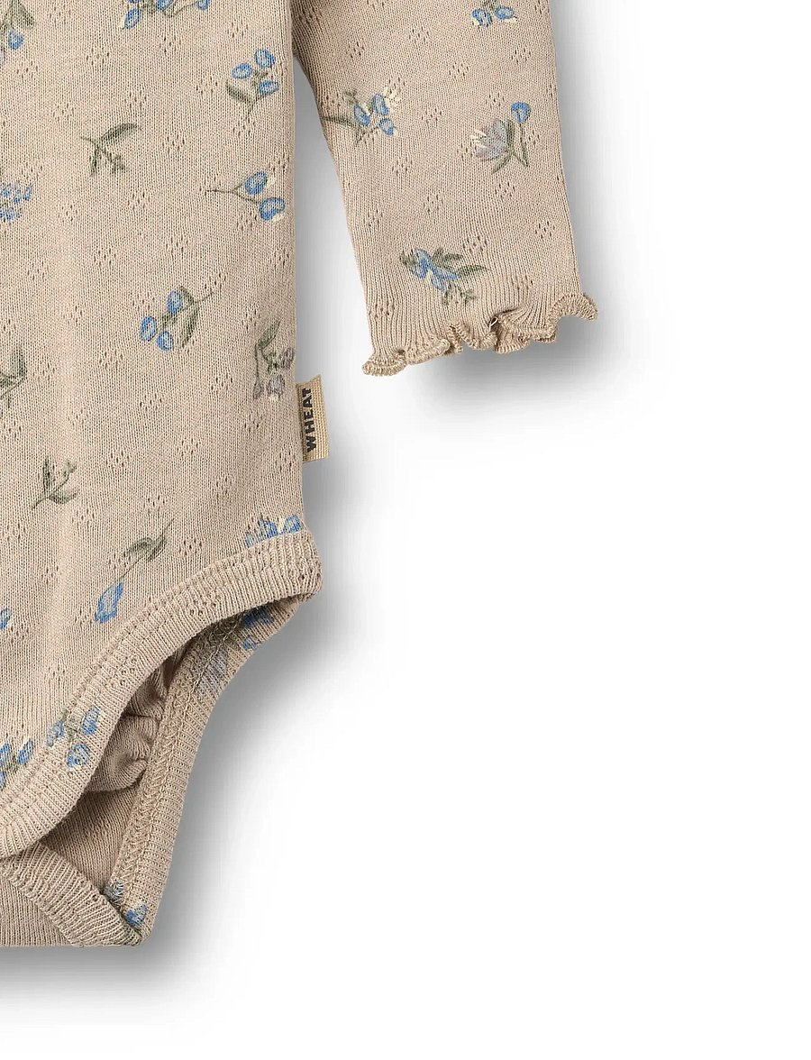Wheat - Body L/S Regitze - langärmelige bodys - warm sand flowers - 2