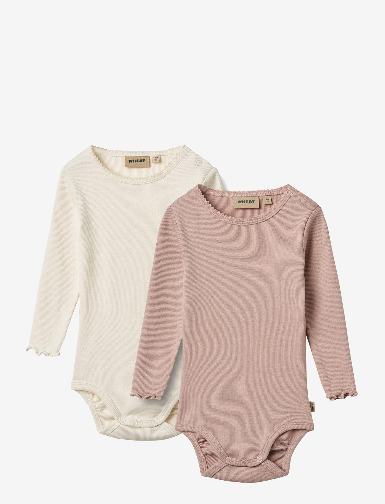 Wheat - 2 Body L/S Regitze - multipack bodys - rose powder - 0