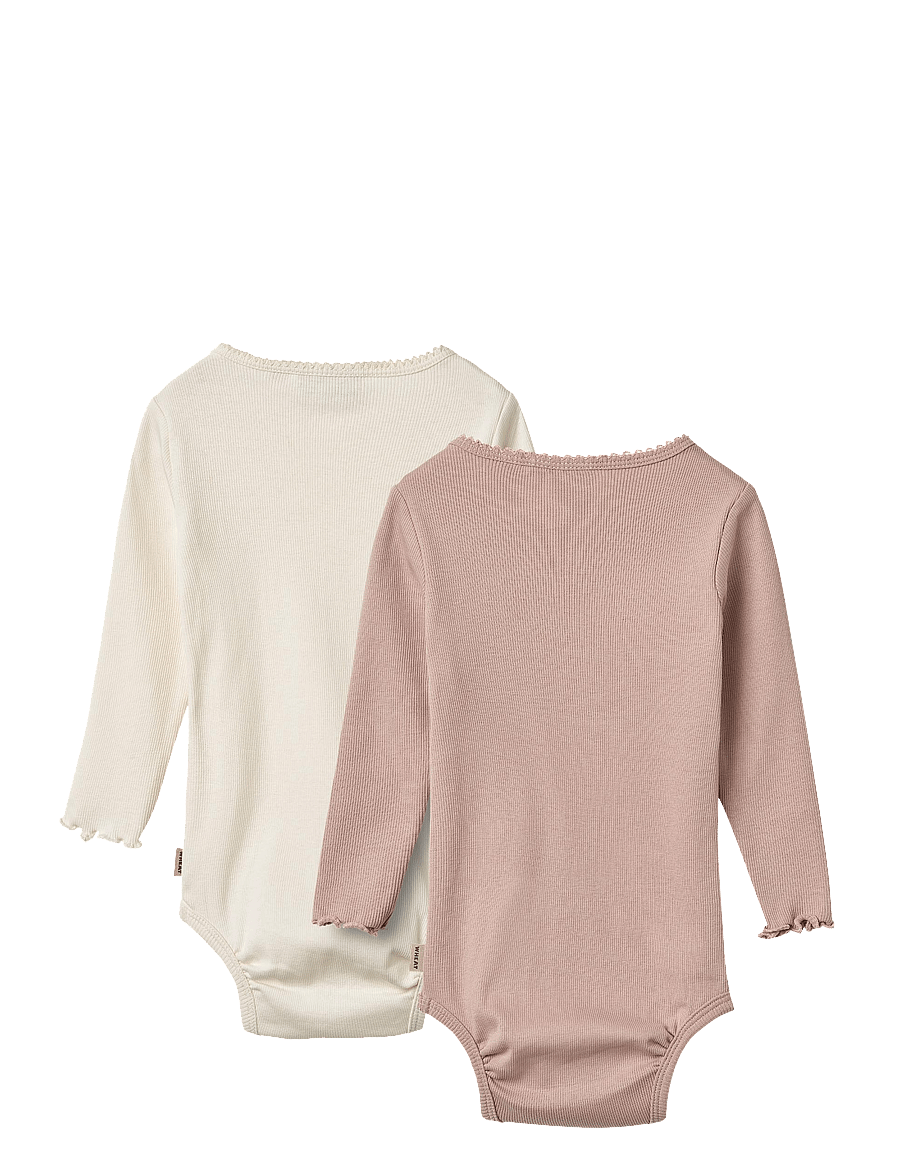 Wheat - 2 Body L/S Regitze - komplety body - rose powder - 1