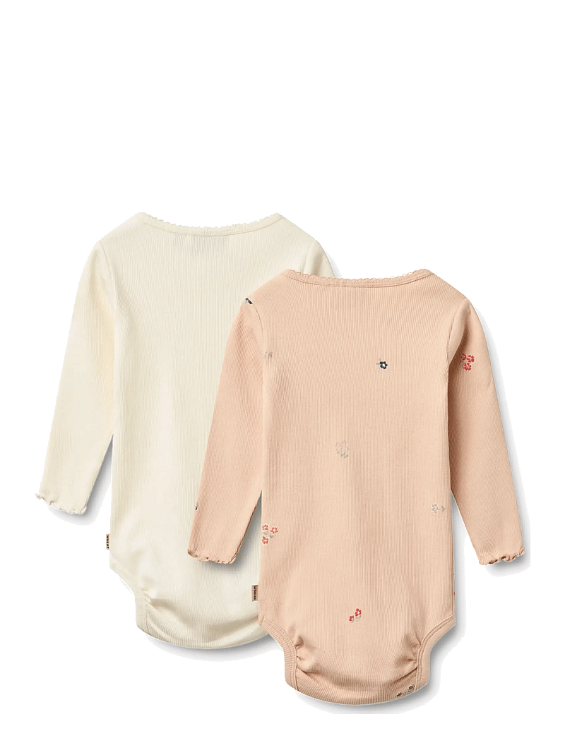 Wheat - 2 Body L/S Regitze - multipack bodies - rose flowers - 2