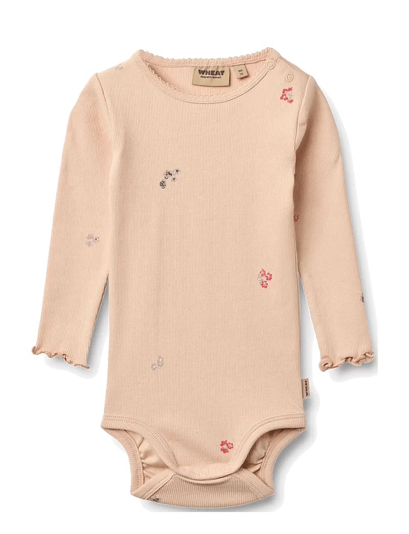 Wheat - 2 Body L/S Regitze - multipack bodies - rose flowers - 3