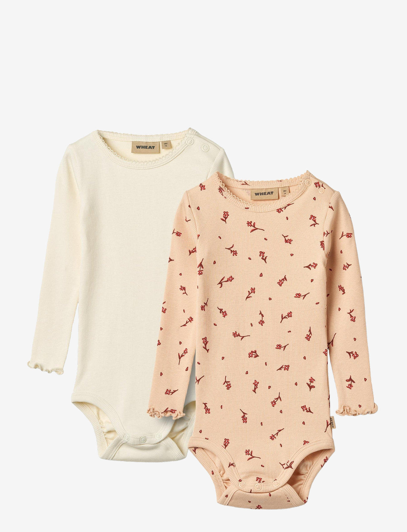 Wheat - 2 Body L/S Regitze - rose water flowers - 0