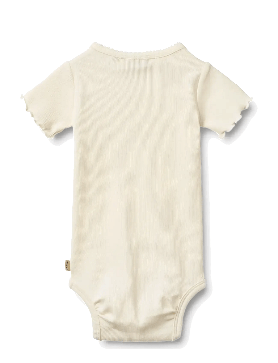 Wheat - Body S/S Maren - lühikeste varrukatega bodid - ivory - 1