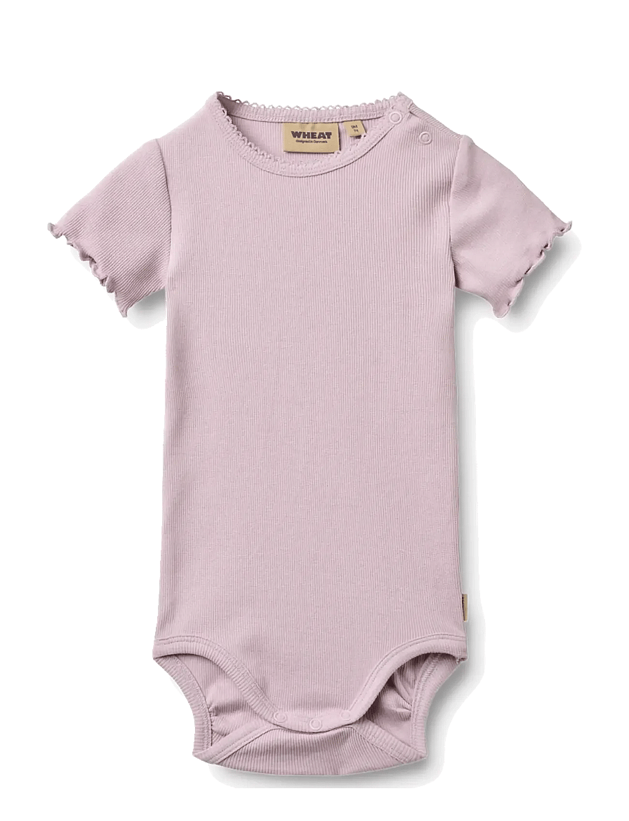 Wheat - Body S/S Maren - kurzärmelige bodys - lavender - 0