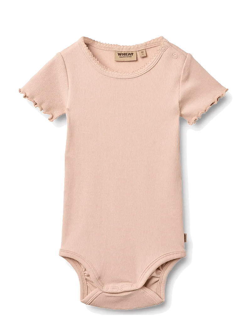 Wheat - Body S/S Maren - lühikeste varrukatega bodid - powder - 0