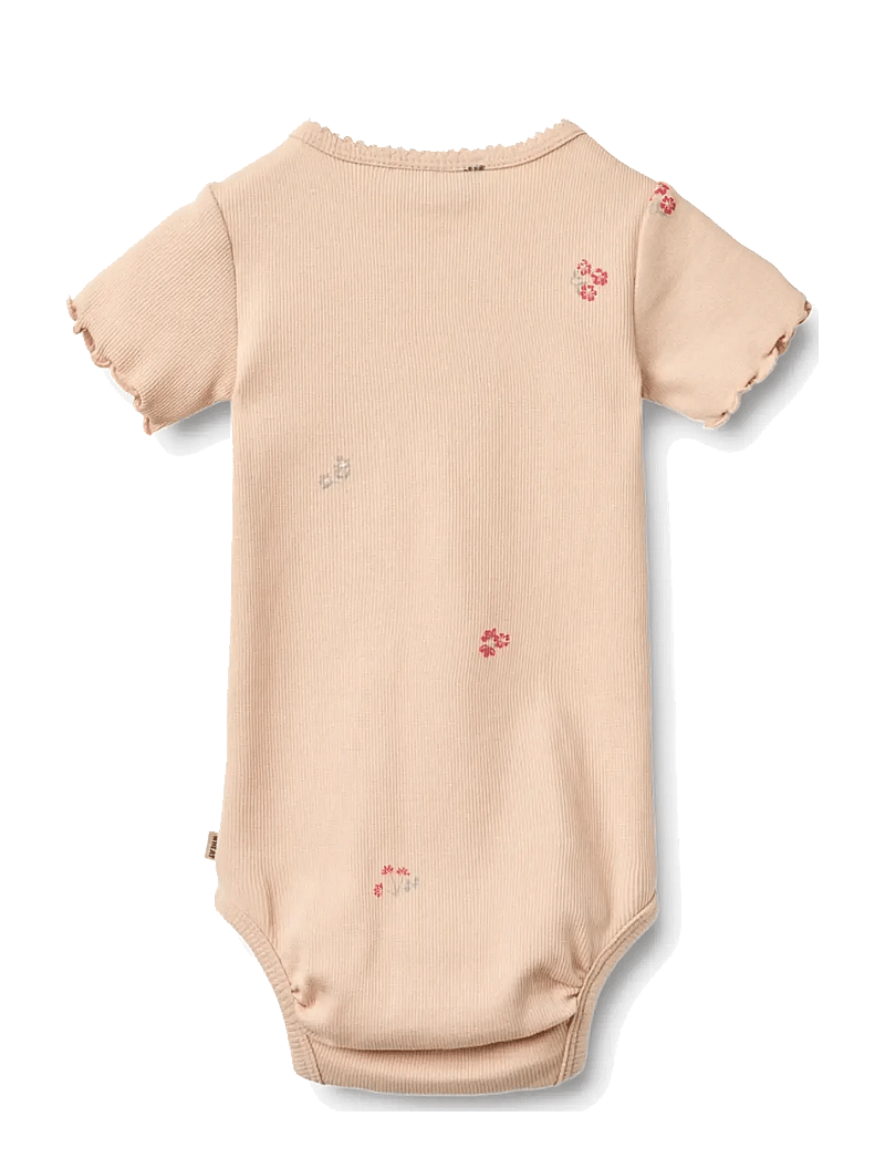 Wheat - 2 body S/S Maren - kortærmede bodyer - rose flowers - 5