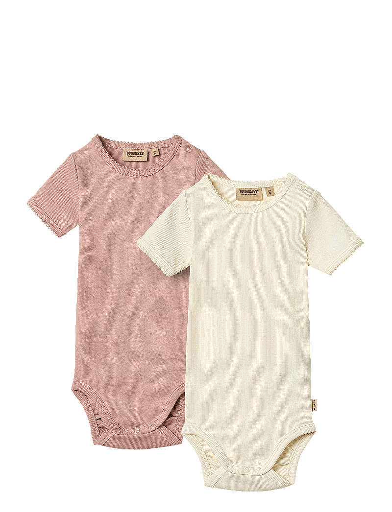 Wheat - 2 Body S/S Elisa - multipack bodys - rose powder - 0