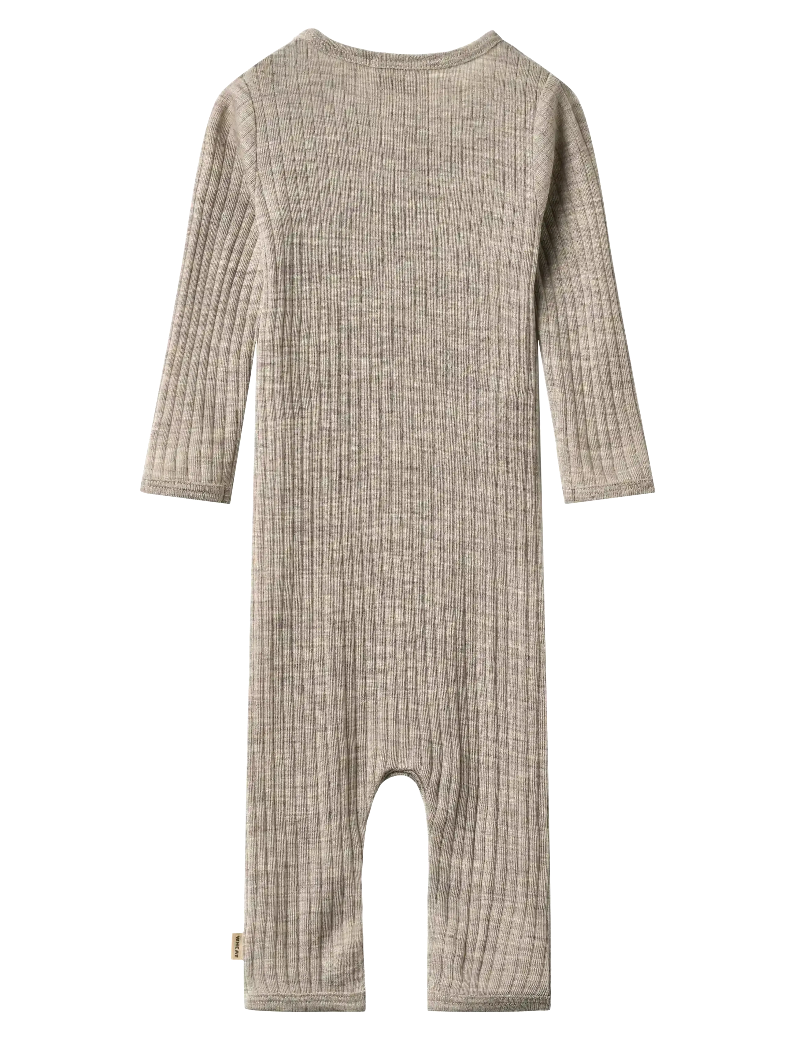 Wheat - Wool silk jumpsuit Frankie - jumpsuits - khaki melange - 1
