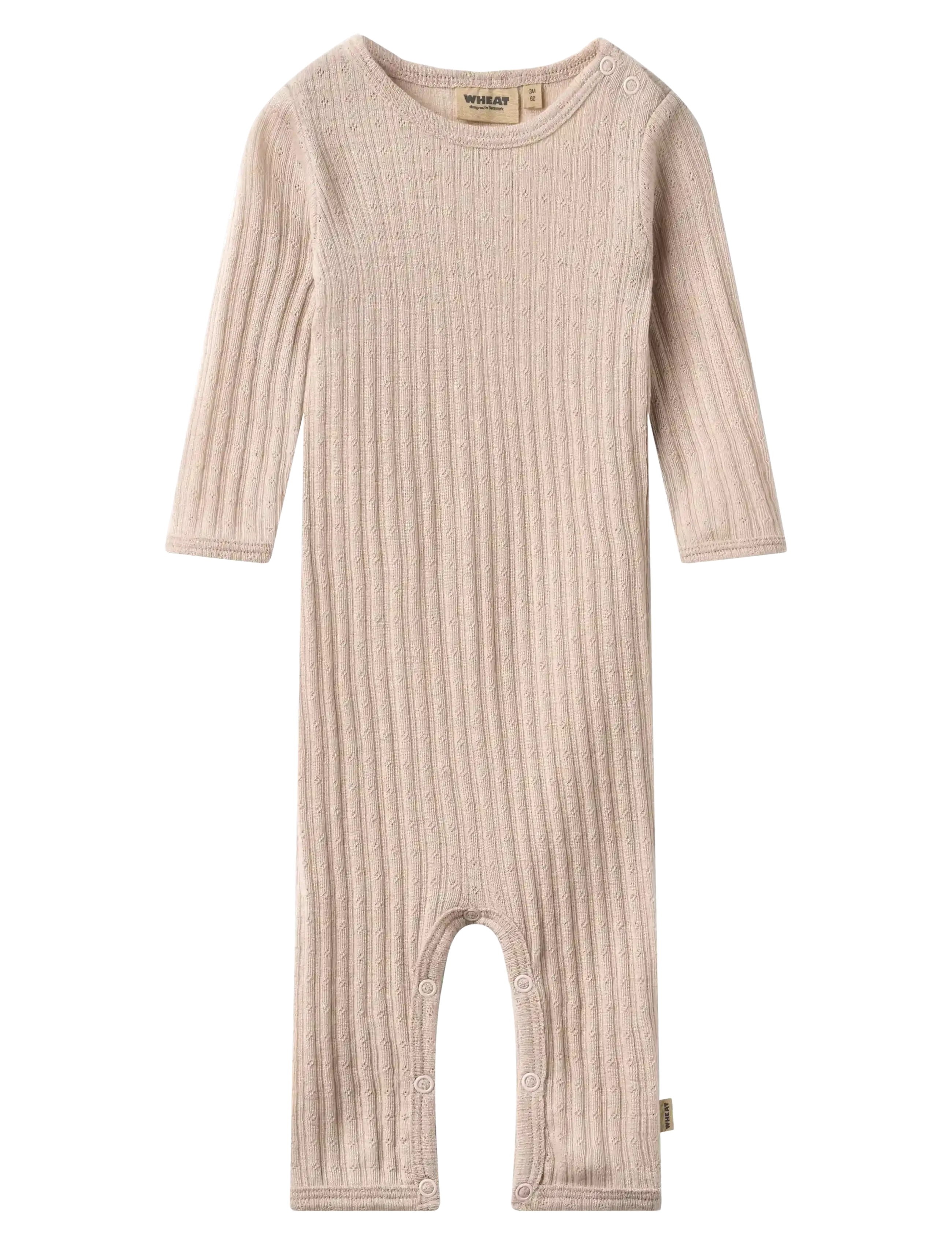 Wheat Wool silk jumpsuit Frankie - Jumpsuits - PALE LILAC / purple