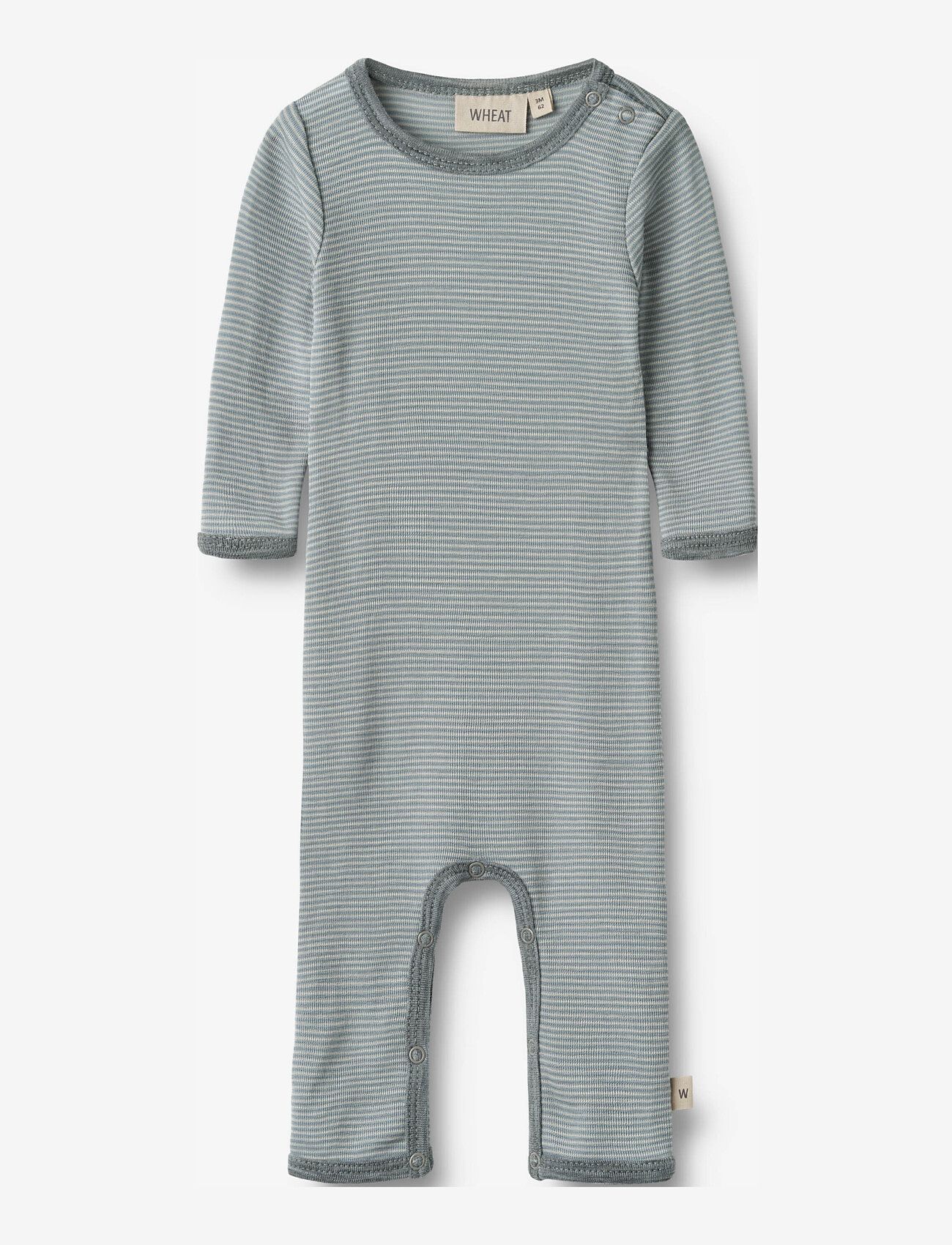 Wheat - Wool Jumpsuit L/S Haven - cloudy sky stripe - 0